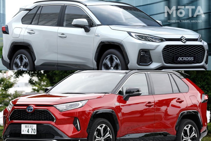 スズキ アクロス vs トヨタ RAV4 PHV