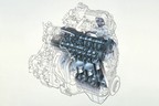 ホンダ 3代目プレリュード　DOHCエンジン透視図