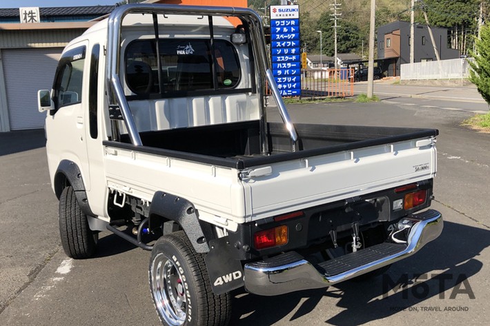 ハイゼットがまるでハイラックスに! アウトドアが似合う軽トラ ハイゼットがまるでハイラックスに! アウトドアが似合う軽トラ