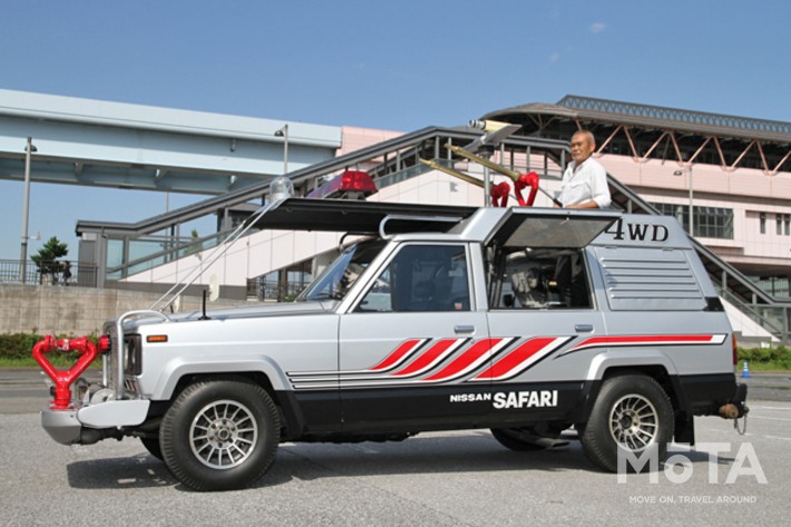 昭和レトロ 警視庁機動隊4WD 大門団長が発注した唯一の1台！ 「西部警察」で活躍した日産 サファリ