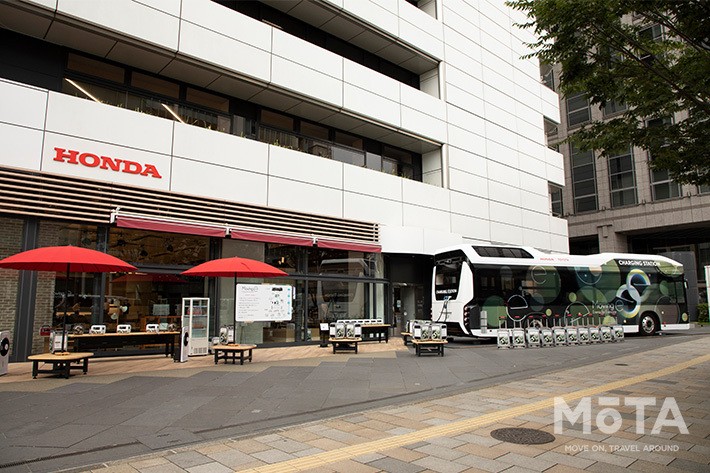 トヨタ×ホンダ 移動式発電・給電システム「Moving e（ムービングイー）」