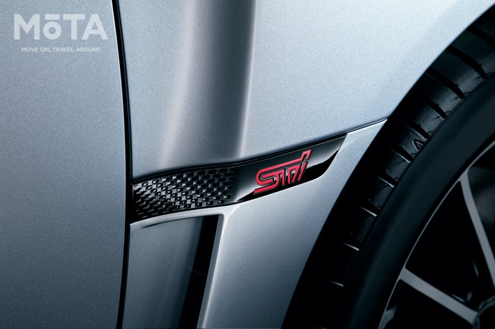 スバル WRX S4 STI Sport EyeSight　STIエンブレム付サイドガーニッシュ（ブラックカラード）