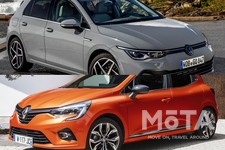 「ルノー ルーテシア」と「フォルクスワーゲン ゴルフ」