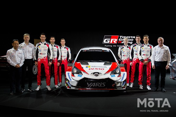 トミ・マキネン チーム代表率いる「TOYOTA GAZOO Racing World Rally Team」(東京オートサロン2020会場にて)