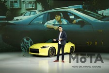 日産 新型フェアレディZ プロトタイプ(Z35型)と、日産取締役、代表執行役社長兼最高経営責任者（CEO）内田 誠氏