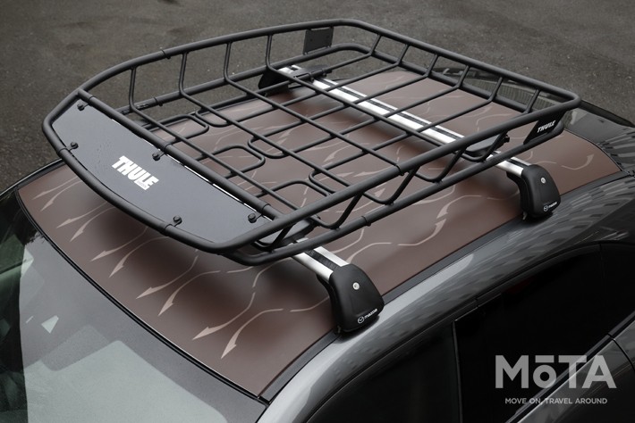 ※撮影車はルーフデカール(ブラウン)に加え、スーリー製キャリアバスケット(Canyon 859XT)等を搭載