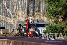 ボルボ 新車を30mの高さから落下させるクラッシュテストを実施