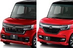 (左)ホンダ 新型N-BOXカスタム(2代目・2020年12月マイナーチェンジモデル)／(右)ホンダ N-BOXカスタム(2代目・2017年8月デビュー時の初期モデル)