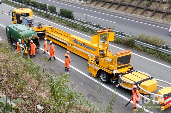 ▲安全なスペース内で作業が出来るようになった