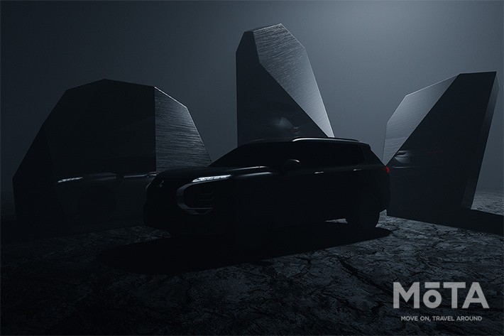 2020年12月に公開された新型アウトランダーのティザー画像