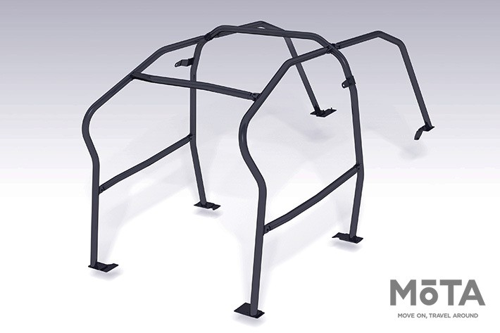 ロールケージ(6点式+サイドバー)