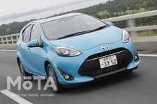 トヨタ アクア（写真は2017年6月マイナーチェンジモデル「アクア 1.5G ソフトレザーセレクション」／ボディカラー：クリアエメラルドパールクリスタルシャイン）