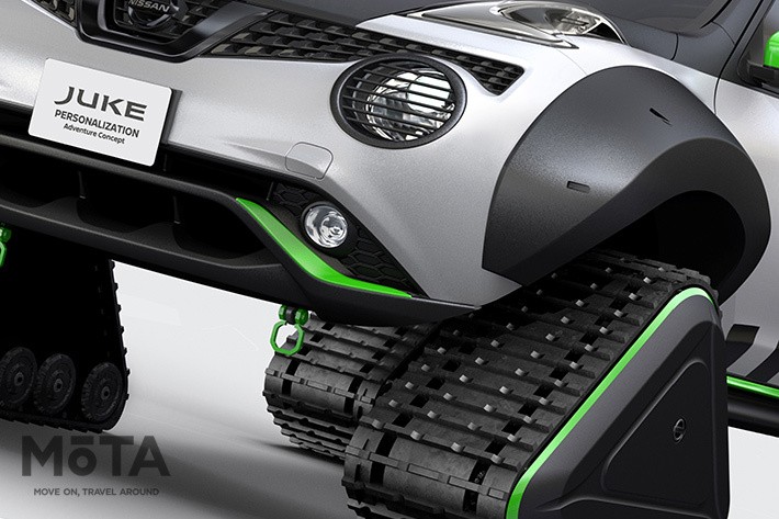 【東京オートサロンを振り返る】日産 ジュークが“戦車”に！？ メーカーがホンキで遊ぶと凄い事になる一例を見た