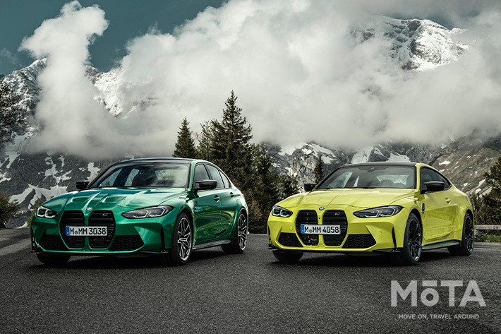 BMW 新型M3 Competition（左）／M4 Competition（右）
