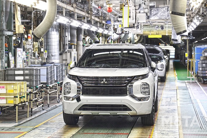 三菱 新型アウトランダー（ガソリンモデル）は、三菱自動車工業 岡崎工場にて2021年2月より生産がスタートしている