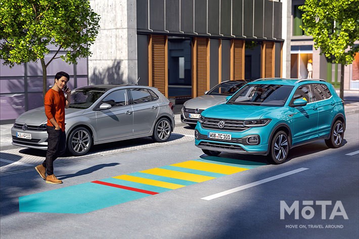 フォルクスワーゲン 新型T-Cross　プリクラッシュブレーキシステム“Front Assist”（ 歩行者検知対応シティエマージェンシーブレーキ機能付）[2021年3月2日発売]