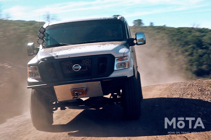 NVカーゴXのエンジンは同じ北米日産のフルサイズピックアップトラック、タイタンXDから移植したカミンズ社製のV型8気筒の5.0リッターディーゼルターボエンジンを移植。  最大出力310馬力、最大トルク76.7kgmとただでさえパワフルなNV2500 HDの4.0リッターV型6気筒エンジンから大幅なパワーアップを果たし、どのような険しい道でも走破できる車に仕上げられている。