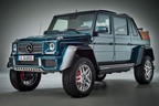 Gクラスは元々軍用車両をベースに開発されたということもあり、直線を多用した質実剛健で骨太なデザインが特徴的だ。