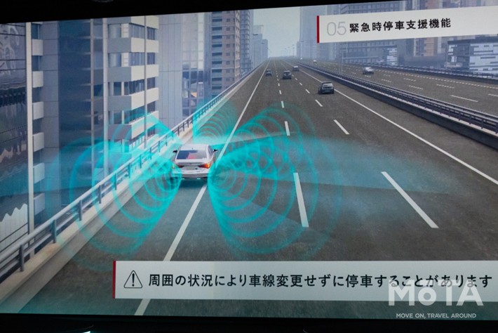 レジェンドのレベル3搭載車やレヴォーグ アイサイトX搭載車には、運転中ドライバーが意識を失った際に、クルマ自らが路肩に移動してくれる機能も