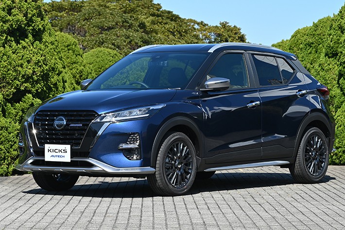 日産 キックス AUTECHではダークブルー／ピュアブラックの2トーンが専用色AUTECHブルーとして選ばれた