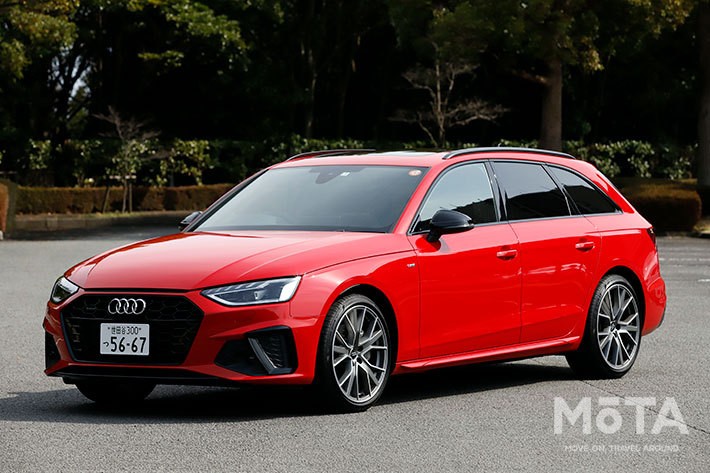 アウディ A4アバント 40 TDI クワトロ Sライン[ボディカラー：タンゴレッドメタリック（2021年1月7日発売／B9系・マイナーチェンジモデル）]