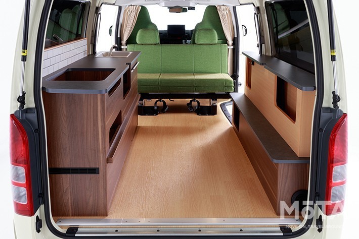 Green Buddy A type（グリーンバディ Aタイプ）[トイファクトリー／トヨタ ハイエース ロング（標準ボディ）をベースにしたキャンピングカー特集]