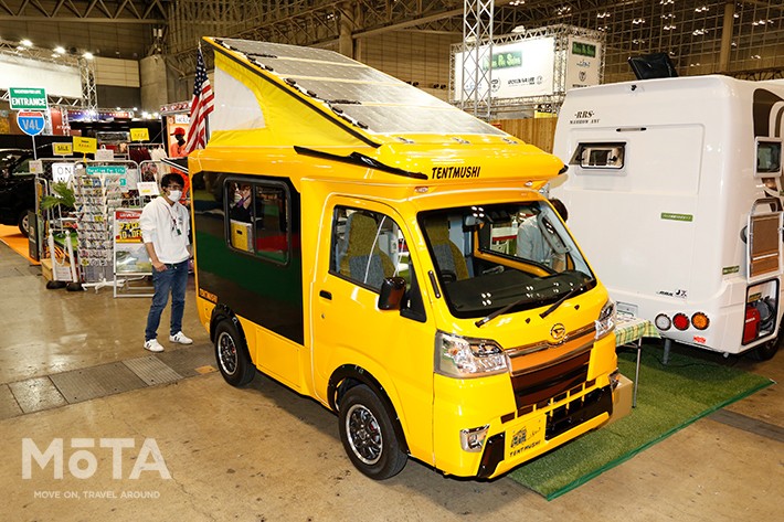 トミカのミニカーにもなった人気の軽キャンパー「テントむし」最新モデル[バンショップミカミ]