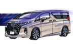 トヨタ 新型アルファード 2022年モデル（4代目）予想イラスト