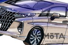 トヨタ 新型アルファード 2022年モデル（4代目）予想イラスト