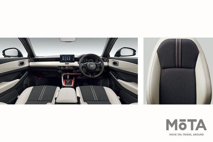 ホンダ 新型ヴェゼル e:HEV PLaY インパネ＋コンビシート（グレージュ）[2021年4月22日（木）発表／4月23日（金）発売]