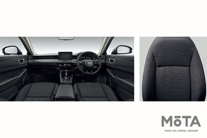 ホンダ 新型ヴェゼル e:HEV X（FF) インパネ＋ファブリックシート[2021年4月22日（木）発表／4月23日（金）発売]