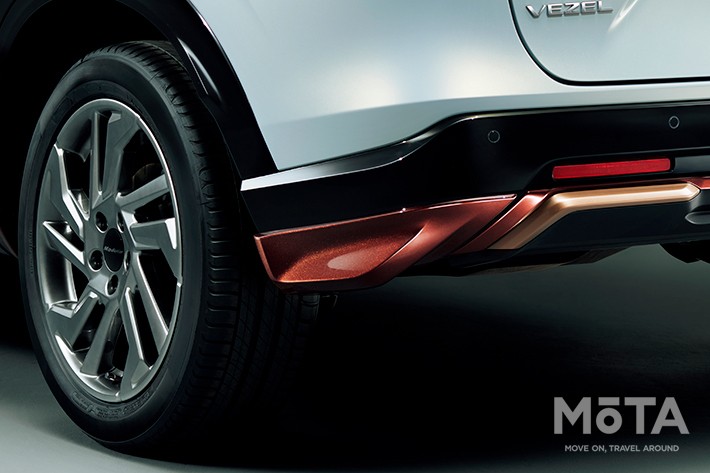 ホンダ 新型ヴェゼル 純正アクセサリー装着車「Casual Style（カジュアルスタイル）」リアロアースカート[ホンダアクセス／2021年4月22日（木）発表]