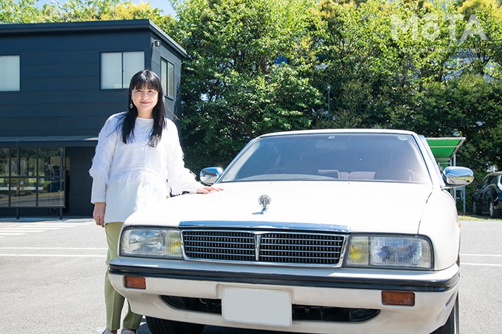 女優・伊藤かずえさんの愛車「日産 シーマ」（FPY31型・初代）がレストアのため入庫[2021年4月26日（月）／オーテックジャパン（神奈川県茅ケ崎市）]