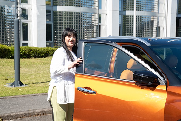 女優・伊藤かずえさんの代車「日産 キックス e-POWER」[2021年4月26日（月）／オーテックジャパン（神奈川県茅ケ崎市）]