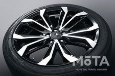 トヨタ 新型アルファード 専用カスタマイズアイテム「20インチ アルミホイール&タイヤセット（ロックナット付）／MODELLISTA WingDancerⅨ〈ブラック×ポリッシュ〉&ヨコハマタイヤ BluEarth RV-02」[トヨタカスタマイジング＆ディベロップメント（モデリスタ）／2019年12月18日一部改良]