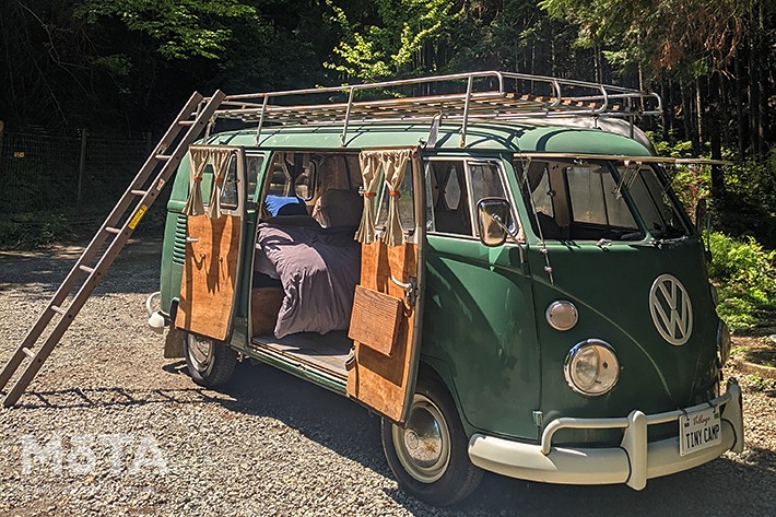 【アウトドア女子】芳美 リンさんがレンタルしたワーゲンバス