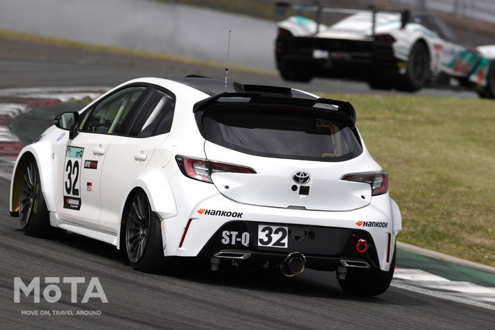 写真はテスト走行時の模様