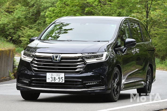 ホンダ 新型オデッセイ e:HEV ABSOLUTE EX（FF／ボディカラー：プレミアムヴィーナスブラック・パール）[2020年11月6日発売]