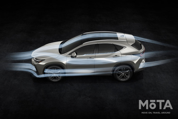 レクサス 新型NX（プロトタイプ）「LEXUS NX 空力イメージ」[2021年6月12日発表]
