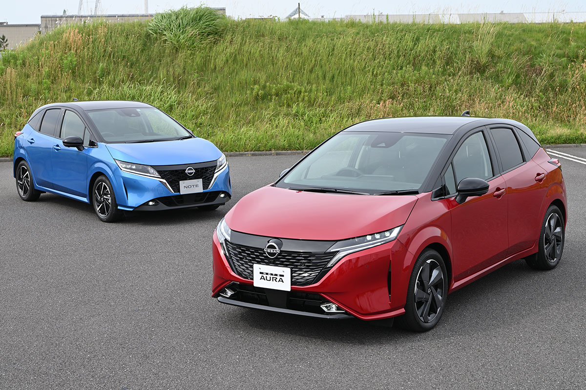 日産 新型ノート オーラとノートは何が違う 3ナンバー ハイパワー化 高価なオプションのledライトなども標準化され42 万円の価格差もむしろお得だった 話題を先取り 新型車解説21 Mota