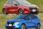 日産 新型「NOTE AURA（ノート オーラ）」[2021年6月15日（火）発表・2021年秋発売予定]（下は「日産 新型ノート」）