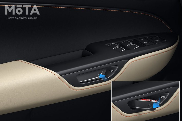 レクサス 新型NX（プロトタイプ）「e-ラッチシステム（インサイドドアハンドル）」[2021年6月12日発表]