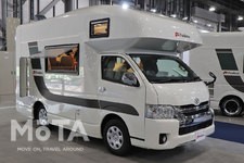 Funluce（ファンルーチェ）キャンピングカー（トヨタ ハイエースベースの「キャブコン」型キャンピングカー）【東京キャンピングカーショー2021（2021年6月12日土曜日～13日日曜日：東京ビッグサイト青海展示棟）】