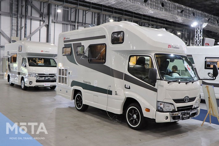 Funluce（ファンルーチェ）キャンピングカー（トヨタ カムロードベースの「キャブコン」型キャンピングカー）【東京キャンピングカーショー2021（2021年6月12日土曜日～13日日曜日：東京ビッグサイト青海展示棟）】