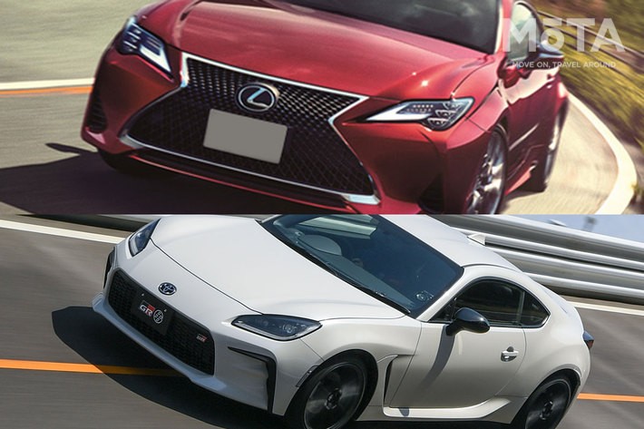 （上）LEXUS RC／(下)トヨタ新型GR86