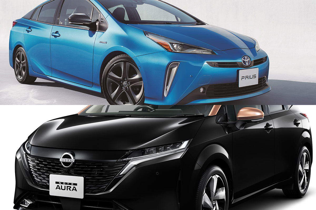 プリウス Vs 新型ノート オーラ プレミアムハイブリッド対決 新型オーラ プリウスに 燃費 以外では勝利 動力性能 コスパ 勝負 徹底比較 人気新型車比較21年 Mota プリウス Vs 新型ノート オーラ プレミアムハイブリッド対決 新型オーラ プリウスに 燃費 以外では勝利 動力性能 コスパ 勝負 徹底比較 人気新型車比較21年 Mota