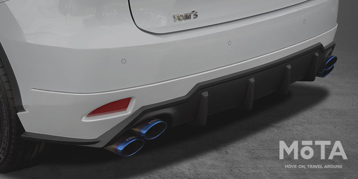 「リヤアンダーディフューザー」&エキゾーストシステム「トムス・バレル」