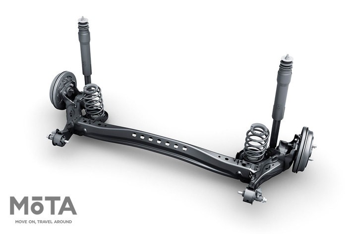 トヨタ 新型アクア（2代目）　トーションビーム式リヤサスペンション（2WD）[2021年7月19日発売]