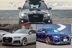 Q3／メイクオーバー（上）S5スポーツバック／ニューイング（左下）RS5／マニアックススタジアム（右下）