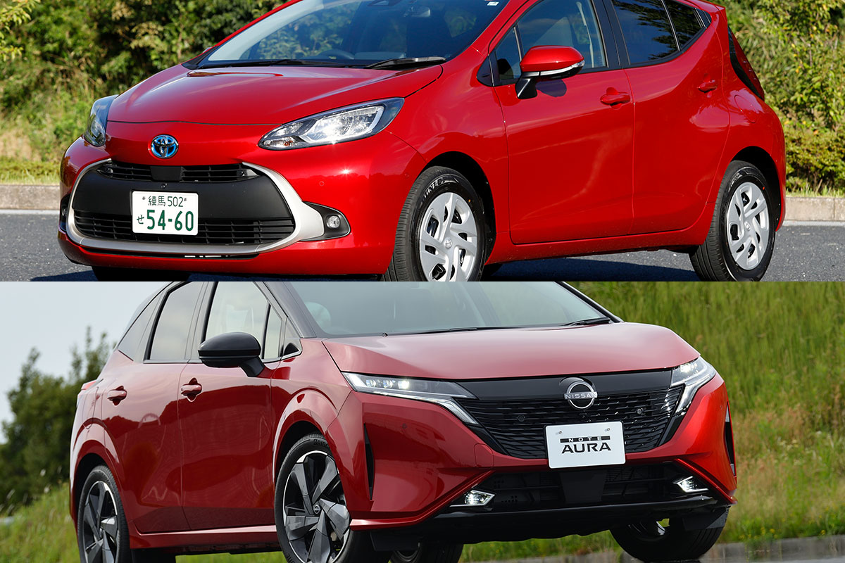 トヨタ 新型アクア Vs 日産 新型ノート オーラ プレミアムハイブリッド対決 走りの性能や買い得感の面では新型アクアが圧勝だ 後編 動力性能 コスパ勝負 徹底比較 人気新型車比較22年 Mota